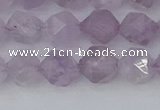 CNA762 15.5 inches 8mm faceted nuggets light lavender amethyst beads