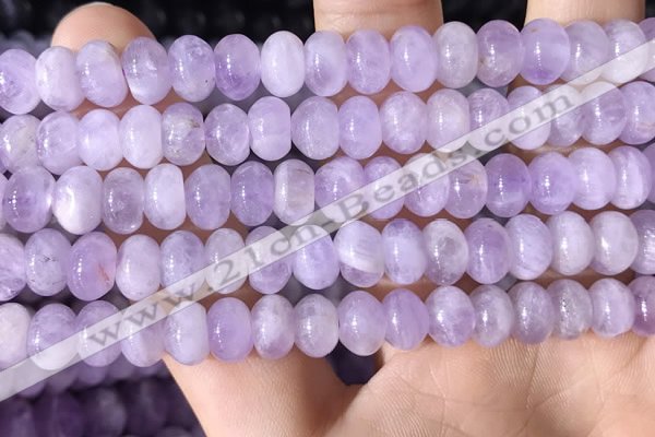 CNA781 15.5 inches 6*8mm rondelle lavender amethyst beads