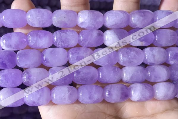 CNA785 15.5 inches 10*14mm drum lavender amethyst beads