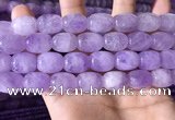 CNA786 15.5 inches 12*16mm drum lavender amethyst beads