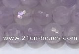 CNA789 15.5 inches 6mmm faceted round lavender amethyst beads