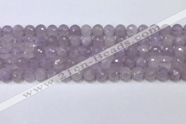 CNA789 15.5 inches 6mmm faceted round lavender amethyst beads