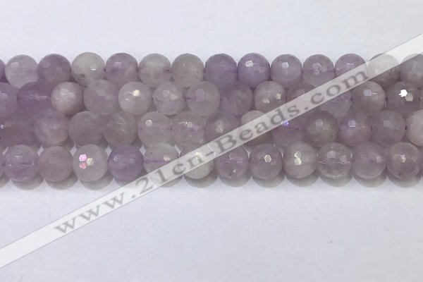 CNA791 15.5 inches 10mmm faceted round lavender amethyst beads