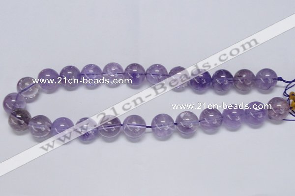 CNA803 15.5 inches 10mm round natural light amethyst beads