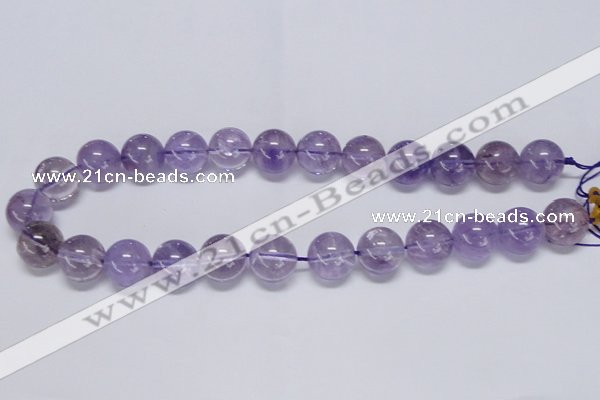 CNA804 15.5 inches 12mm round natural light amethyst beads