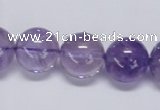 CNA806 15.5 inches 16mm round natural light amethyst beads