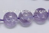 CNA808 15.5 inches 20mm round natural light amethyst beads