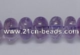 CNA811 15.5 inches 10*14mm rondelle natural light amethyst beads