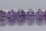 CNA812 15.5 inches 10*16mm rondelle natural light amethyst beads