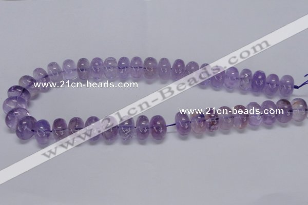 CNA812 15.5 inches 10*16mm rondelle natural light amethyst beads