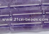 CNA816 15.5 inches 10*30mm tube natural light amethyst beads