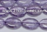 CNA831 15.5 inches 12*16mm oval natural light amethyst beads