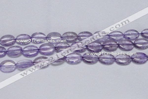 CNA833 15.5 inches 15*20mm oval natural light amethyst beads