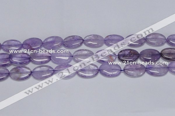 CNA834 15.5 inches 18*25mm oval natural light amethyst beads