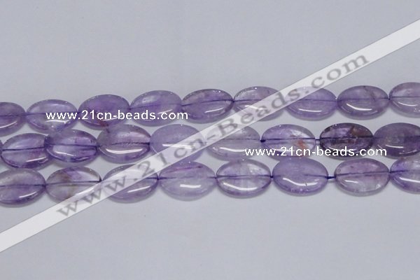 CNA835 15.5 inches 20*30mm oval natural light amethyst beads