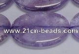 CNA838 15.5 inches 30*40mm oval natural light amethyst beads