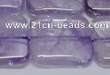 CNA848 15.5 inches 35mm square natural light amethyst beads