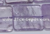 CNA849 15.5 inches 40mm square natural light amethyst beads