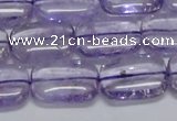 CNA851 15.5 inches 12*16mm rectangle natural light amethyst beads