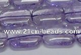 CNA852 15.5 inches 13*18mm rectangle natural light amethyst beads