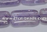 CNA855 15.5 inches 20*30mm rectangle natural light amethyst beads