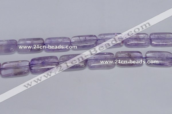CNA855 15.5 inches 20*30mm rectangle natural light amethyst beads
