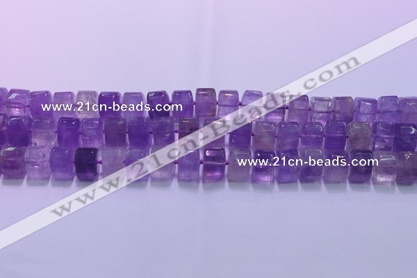 CNA902 15.5 inches 11*15*15mm faceted triangle natural amethyst beads