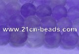 CNA912 15.5 inches 8mm round matte amethyst gemstone beads