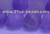 CNA916 15.5 inches 16mm round matte amethyst gemstone beads