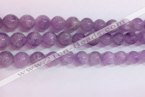 CNA955 15.5 inches 10mm round natural lavender amethyst beads