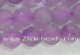 CNA962 15.5 inches 4mm faceted round natural lavender amethyst beads