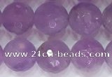 CNA964 15.5 inches 8mm faceted round natural lavender amethyst beads