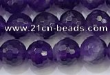 CNA991 15.5 inches 6mmm faceted round amethyst beads wholesale