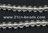 CNC01 15.5 inches 6mm round grade AB natural white crystal beads