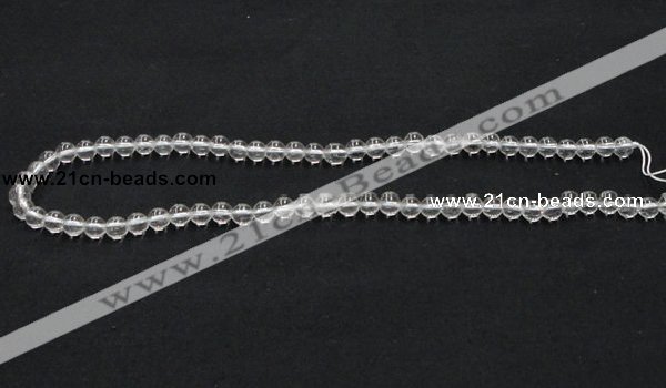 CNC01 15.5 inches 6mm round grade AB natural white crystal beads