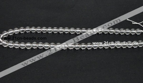 CNC02 15.5 inches 8mm round grade AB natural white crystal beads