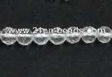 CNC07 15.5 inches 6mm faceted round grade AB natural white crystal beads