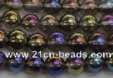 CNC251 15.5 inches 6mm round AB-color white crystal beads