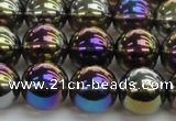 CNC253 15.5 inches 10mm round AB-color white crystal beads