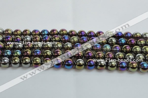 CNC253 15.5 inches 10mm round AB-color white crystal beads