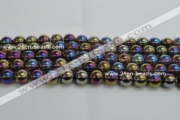 CNC255 15.5 inches 14mm round AB-color white crystal beads