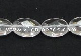 CNC26 13*18mm faceted oval grade AB natural white crystal beads