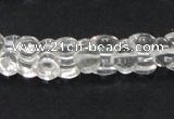 CNC39 9*12mm double heart-shaped grade AB natural white crystal beads