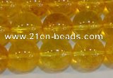 CNC404 15.5 inches 12mm round dyed natural white crystal beads
