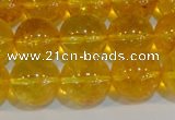 CNC405 15.5 inches 14mm round dyed natural white crystal beads