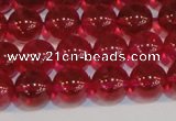 CNC412 15.5 inches 8mm round dyed natural white crystal beads