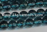 CNC422 15.5 inches 8mm round dyed natural white crystal beads