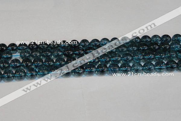 CNC423 15.5 inches 10mm round dyed natural white crystal beads