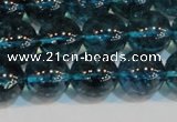 CNC424 15.5 inches 12mm round dyed natural white crystal beads