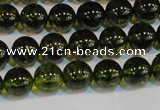 CNC430 15.5 inches 4mm round dyed natural white crystal beads